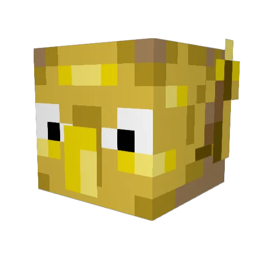 smileypig Minecraft avatar head, 3D render