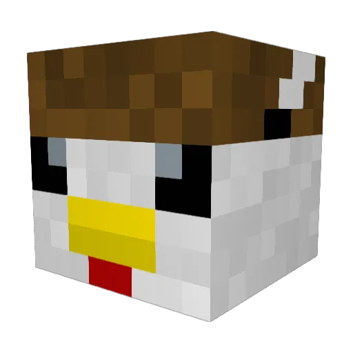 smiliam Minecraft avatar head, 3D render