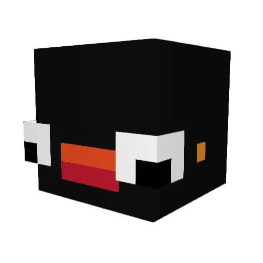 smilolol Minecraft avatar head, 3D render