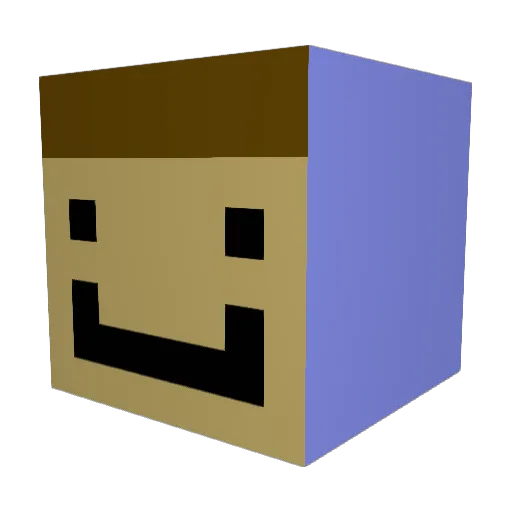 smilyYT Minecraft avatar head, 3D render