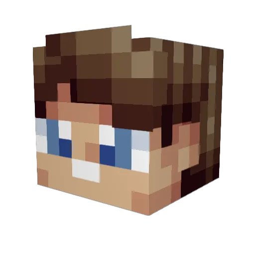 smilyface1 Minecraft avatar head, 3D render