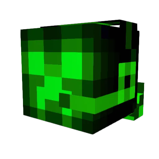 smingming Minecraft avatar head, 3D render
