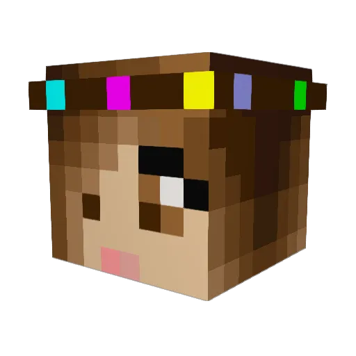 smis24 Minecraft avatar head, 3D render