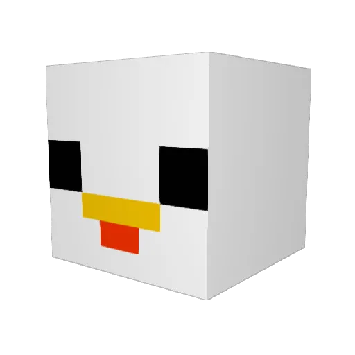 smiskarn Minecraft avatar head, 3D render