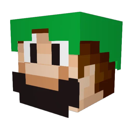 smithwarfare Minecraft avatar head, 3D render