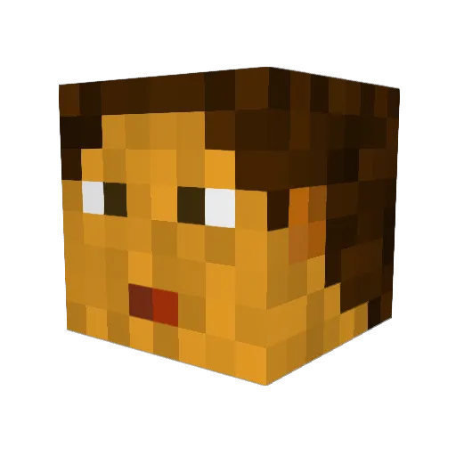 smittster Minecraft avatar head, 3D render