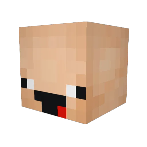 smittydata Minecraft avatar head, 3D render