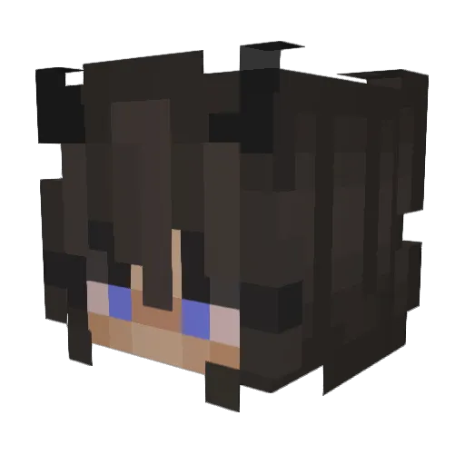 smklua Minecraft avatar head, 3D render