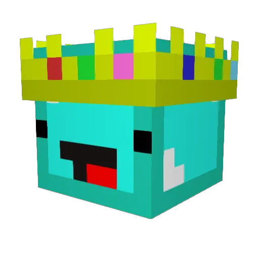 smksmkk Minecraft avatar head, 3D render