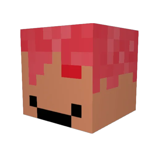 sml3o Minecraft avatar head, 3D render