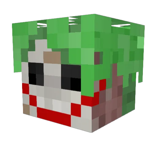 sml_plk Minecraft avatar head, 3D render