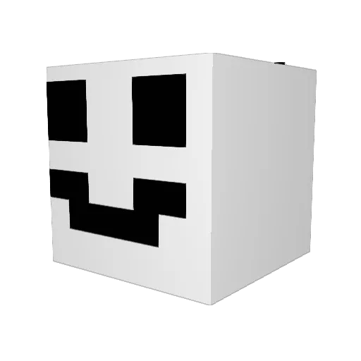 smlarg Minecraft avatar head, 3D render