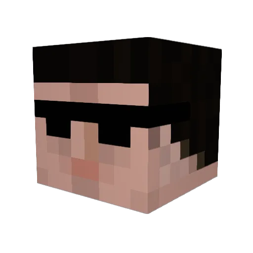 smmaman Minecraft avatar head, 3D render