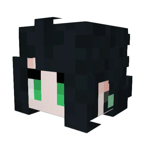 smmherro Minecraft avatar head, 3D render