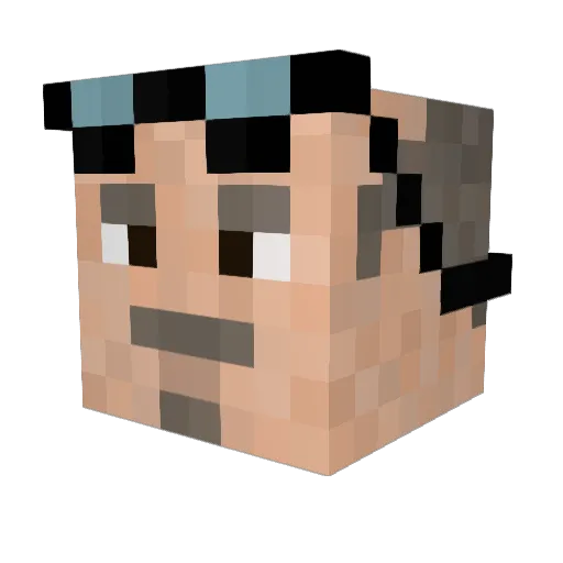 smn31415 Minecraft avatar head, 3D render