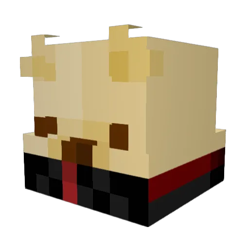 smndz Minecraft avatar head, 3D render