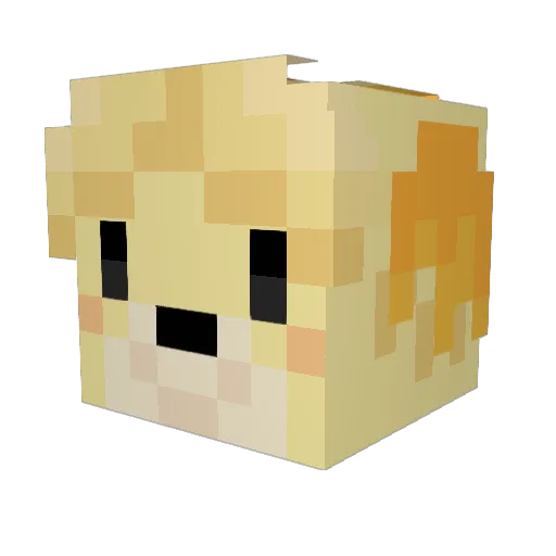 smo1704 Minecraft avatar head, 3D render