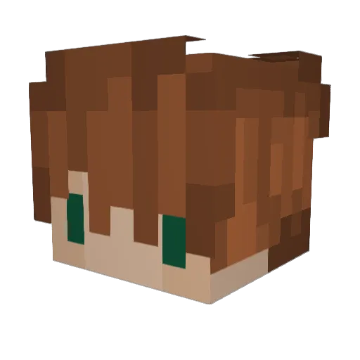 smo1 Minecraft avatar head, 3D render
