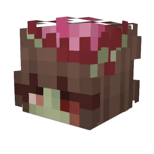 smogler Minecraft avatar head, 3D render