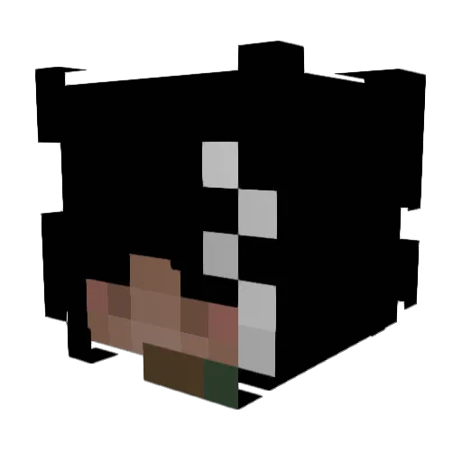 smoke___ Minecraft avatar head, 3D render