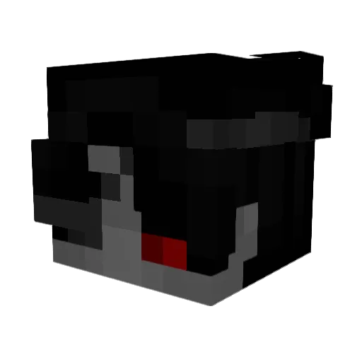 smokechain Minecraft avatar head, 3D render