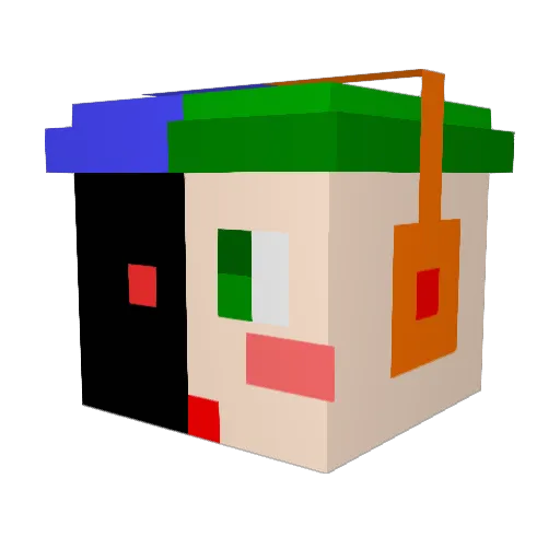 smoker25 Minecraft avatar head, 3D render