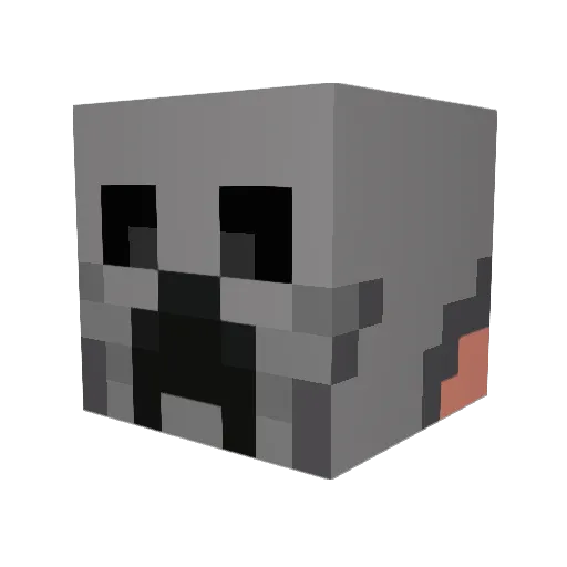 smokeymc Minecraft avatar head, 3D render