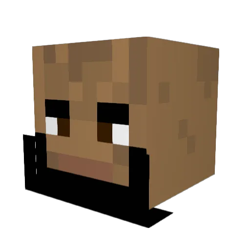 smokeypanther Minecraft avatar head, 3D render