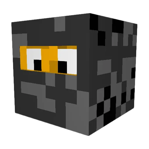 smokinglier Minecraft avatar head, 3D render