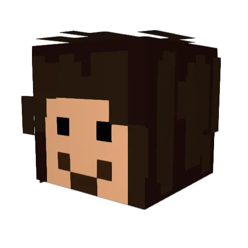 smokingnoodles Minecraft avatar head, 3D render