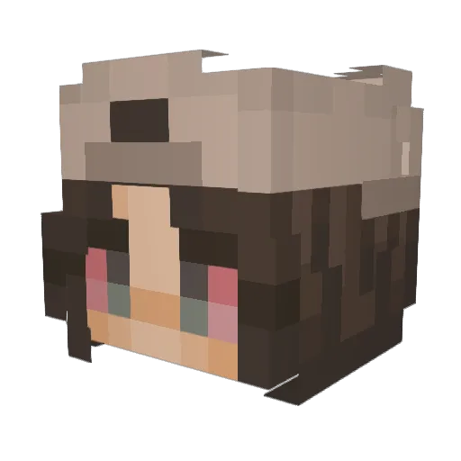 smokrs Minecraft avatar head, 3D render