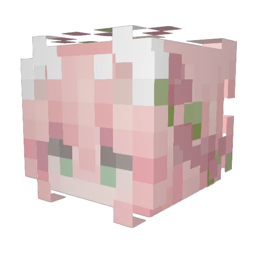 smolMimi_ Minecraft avatar head, 3D render