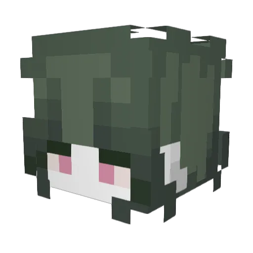 smol_sea Minecraft avatar head, 3D render