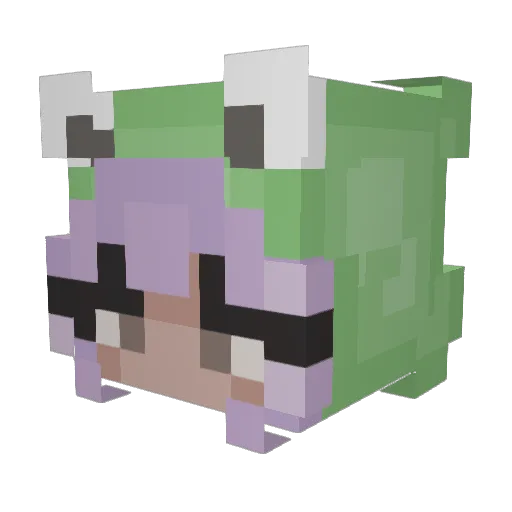 smolfroggie Minecraft avatar head, 3D render