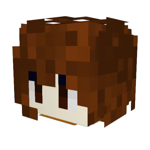 smolglitch18 Minecraft avatar head, 3D render