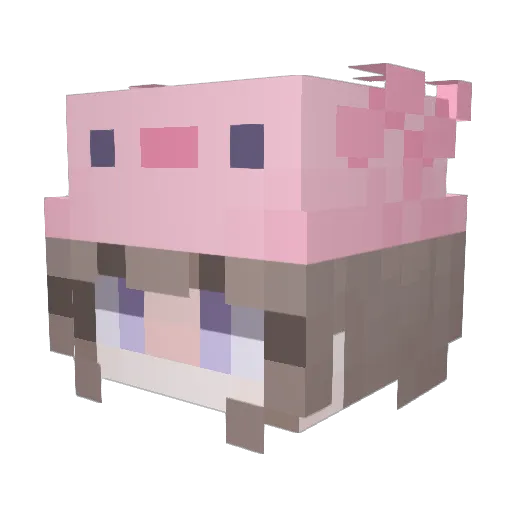 smollbeannn Minecraft avatar head, 3D render