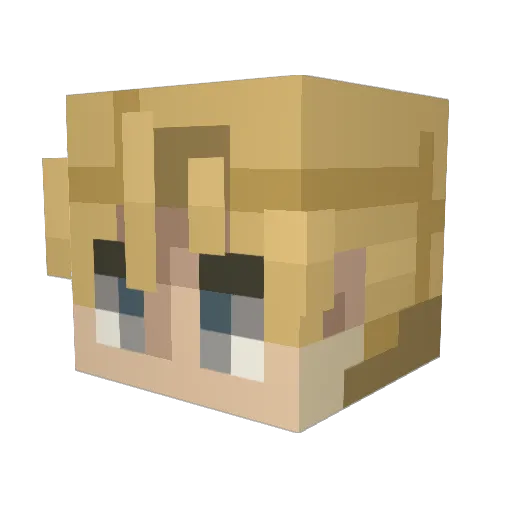 smollnuttyy Minecraft avatar head, 3D render