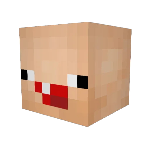 smolmeater Minecraft avatar head, 3D render