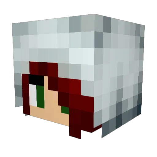 smolnoodles Minecraft avatar head, 3D render
