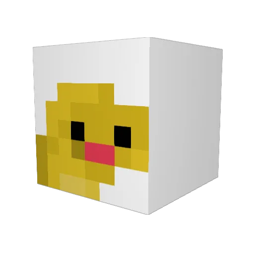 smolotato Minecraft avatar head, 3D render