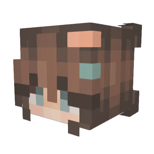 smolpanda007 Minecraft avatar head, 3D render