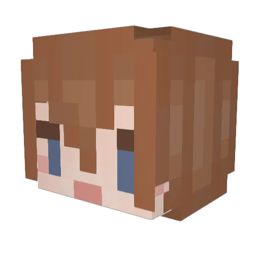 smolrollz Minecraft avatar head, 3D render