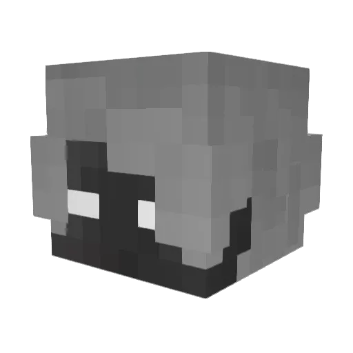 smolspky Minecraft avatar head, 3D render