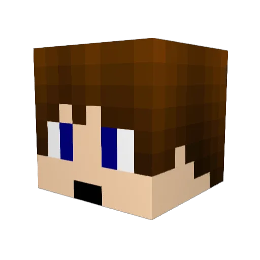 smonp Minecraft avatar head, 3D render