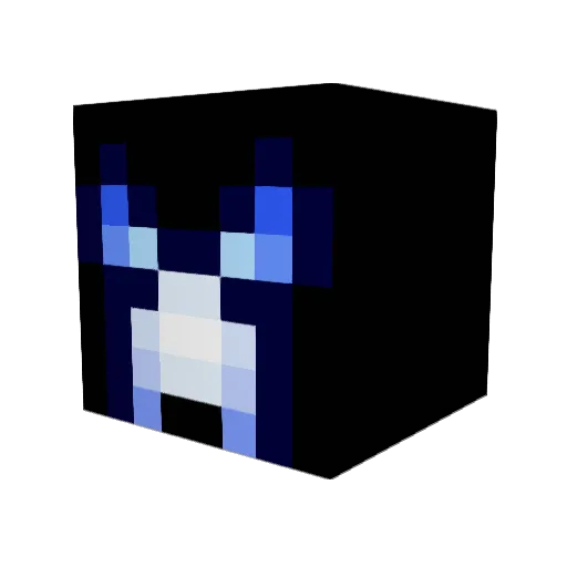 smoothknight Minecraft avatar head, 3D render