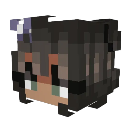 smorzi Minecraft avatar head, 3D render
