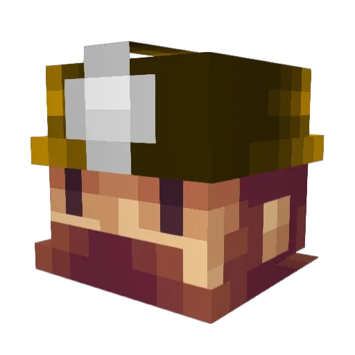 smosher55 Minecraft avatar head, 3D render