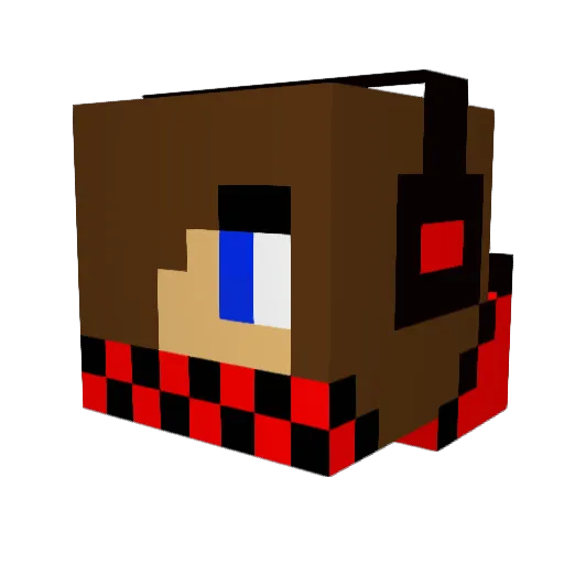 smosimon Minecraft avatar head, 3D render
