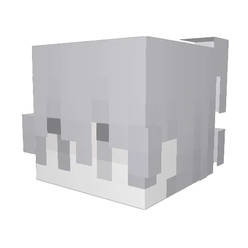 smowked Minecraft avatar head, 3D render
