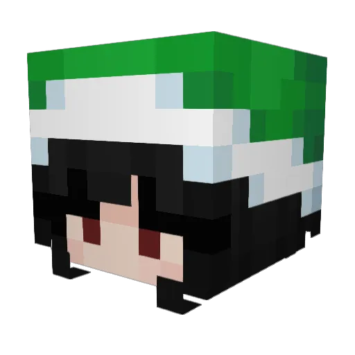 smpw4 Minecraft avatar head, 3D render